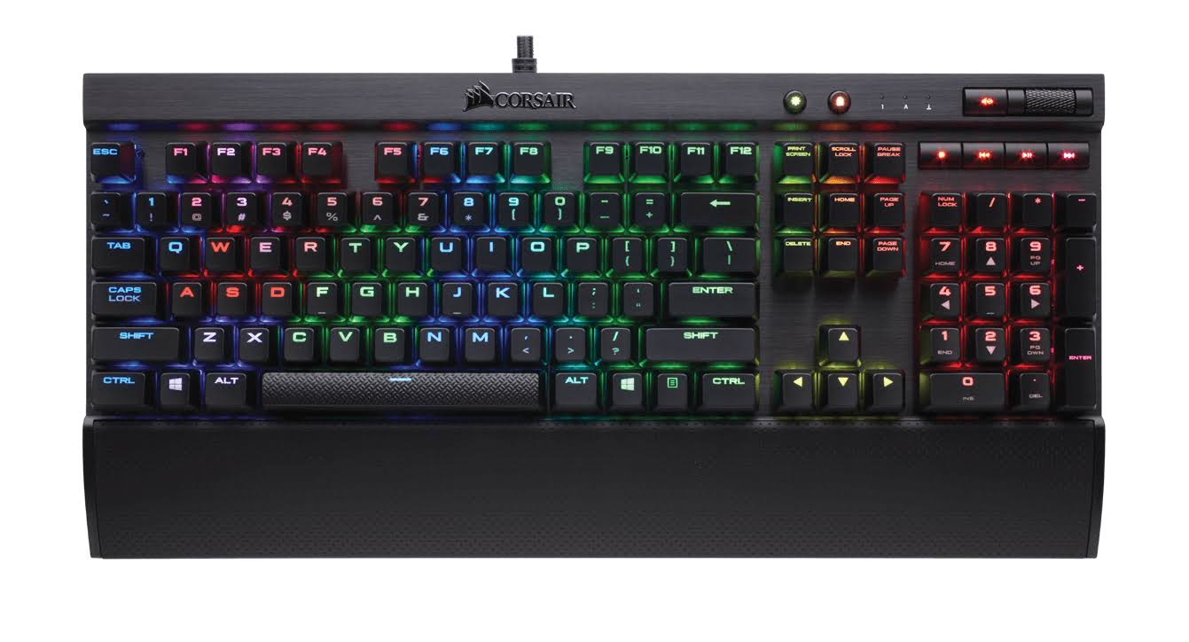 Corsair Gaming K70 RGB Rapidfire Mechanical Keyboard - Black - RGB LED Backlit