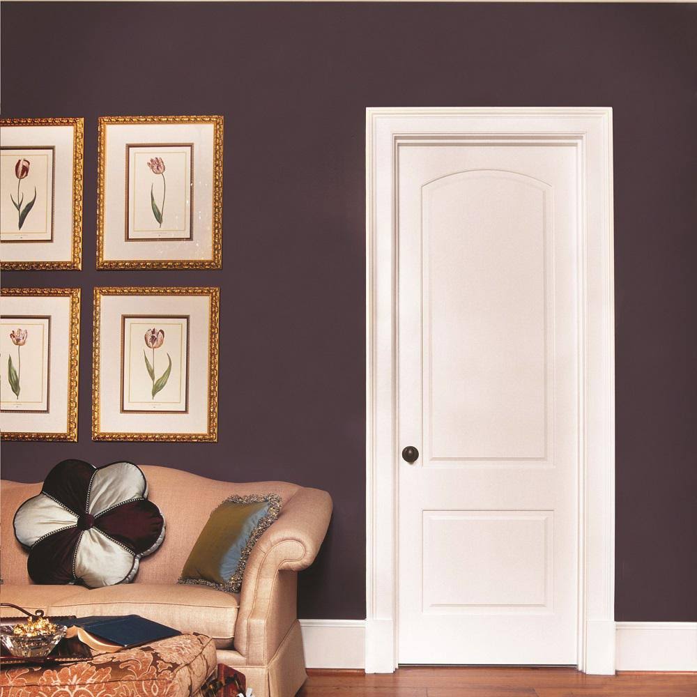 MMI Door 26 in. x 80 in. Smooth Caiman Right-Hand Solid Core Primed Molded Composite Single Prehung Interior Door