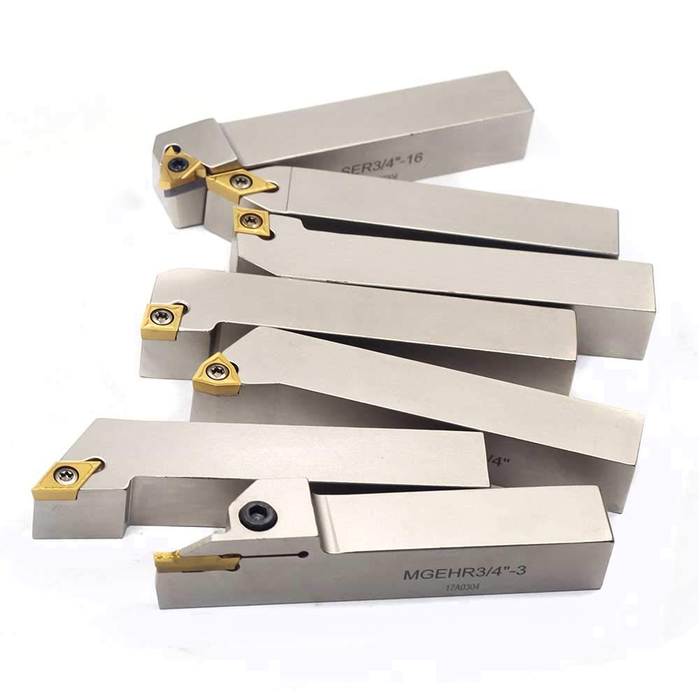 OSCARBIDE 3/4Shank 7 Pieces/Set Indexable Lathe Turning Tool Holder