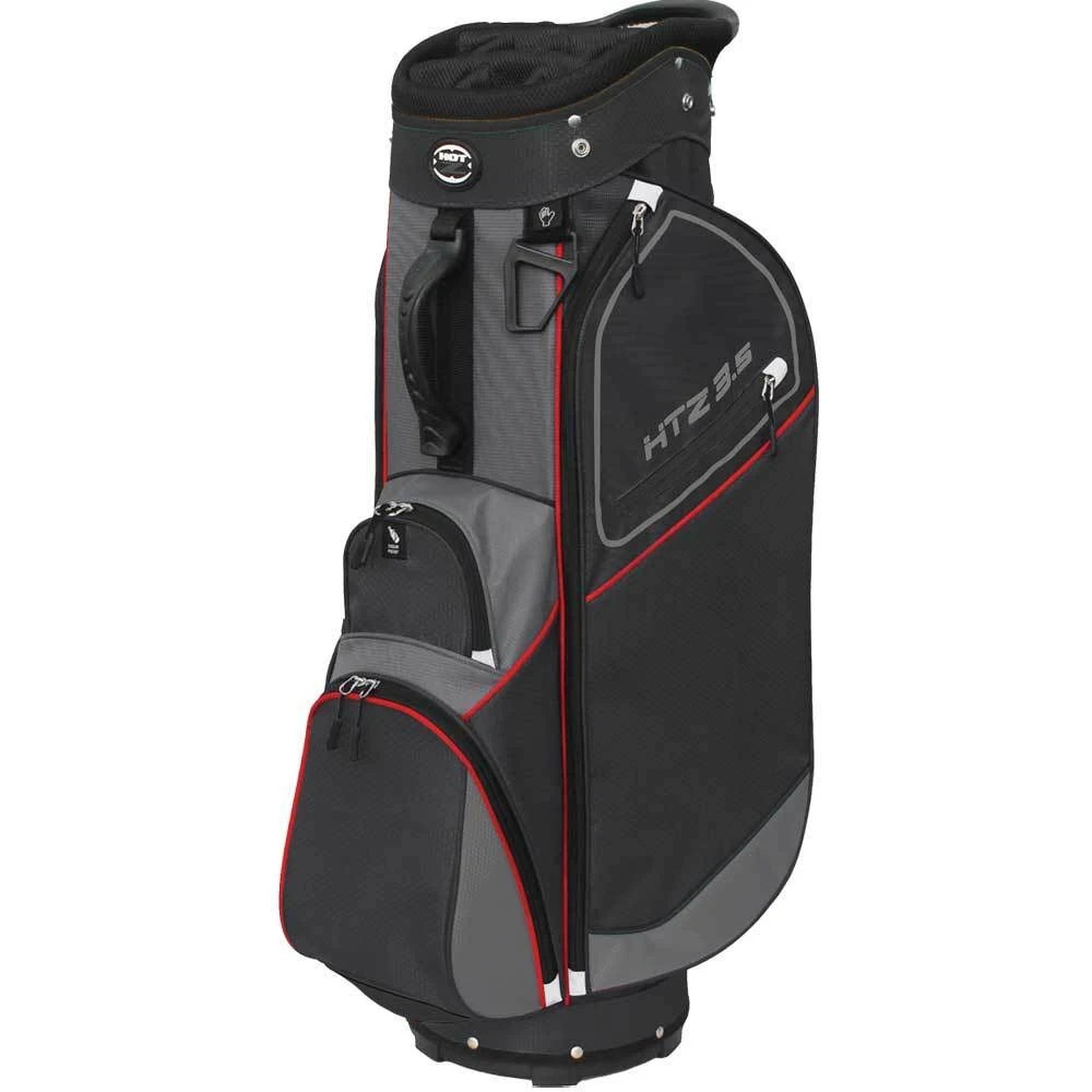 Hot-Z 02HOT35CT2011111111BGR01 3.5 Golf Cart Bag Black Gray u0026 Red