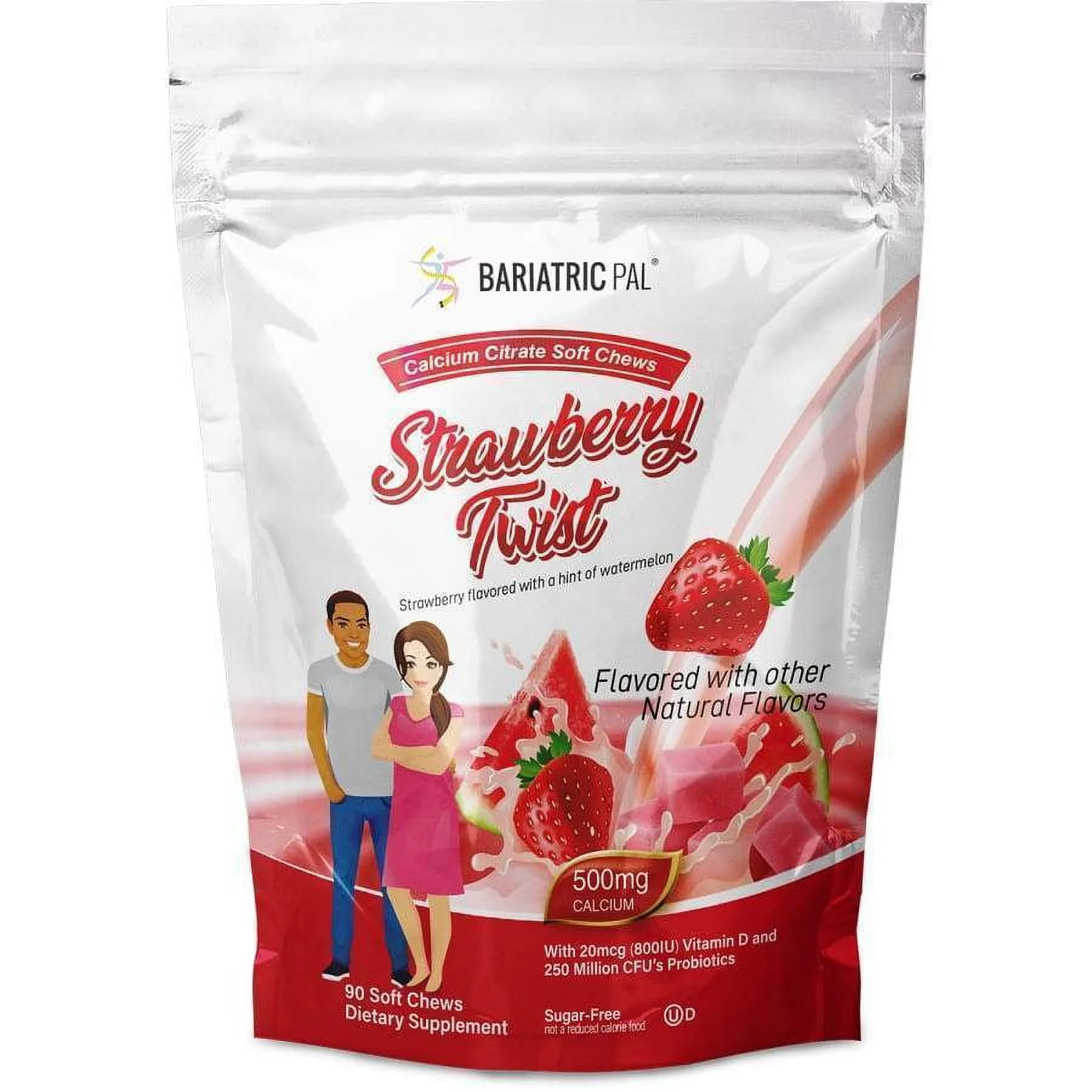 Gastric Bypass Complete Vitamin Pack - Chewables Size: 1-Month Supply, BariatricPal Multivitamin ONE: Orange Citrus Chewable with 45mg Iron