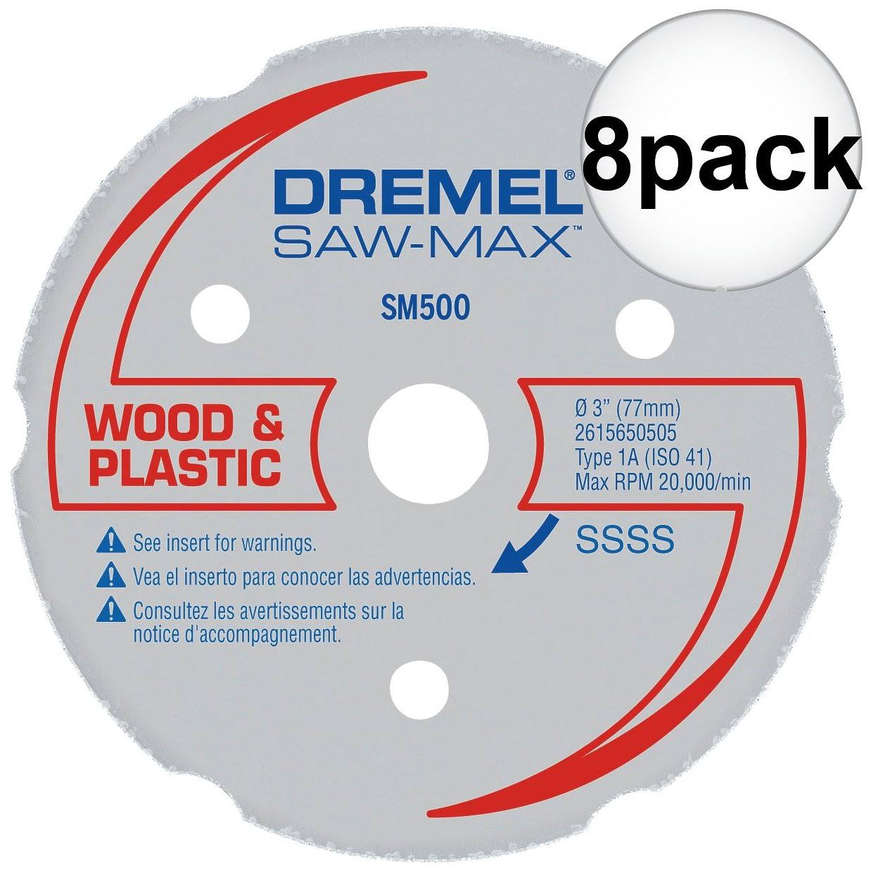 Dremel SM500 Multipurpose Carbide Wheel 8-Pack - Megean