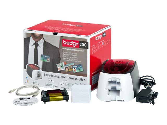 Badgy 200 Color Dye-Sublimation/Thermal Transfer ID Card Printer