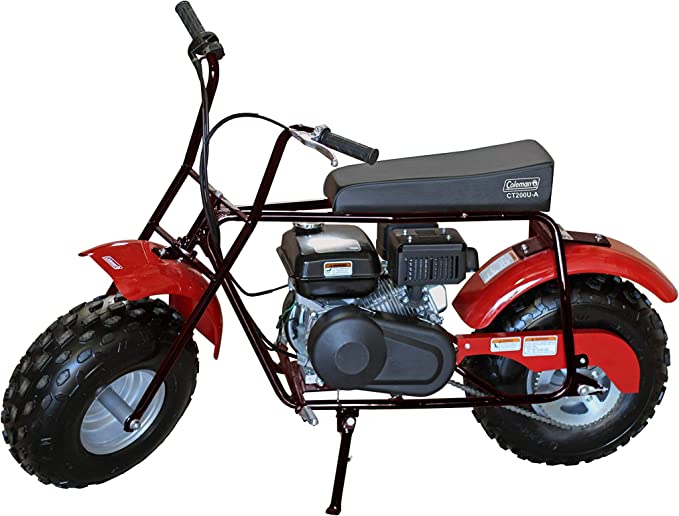 Coleman Powersports CT200U-AB Gas Powered Trail Mini-Bike, 196cc6.5HP, Black