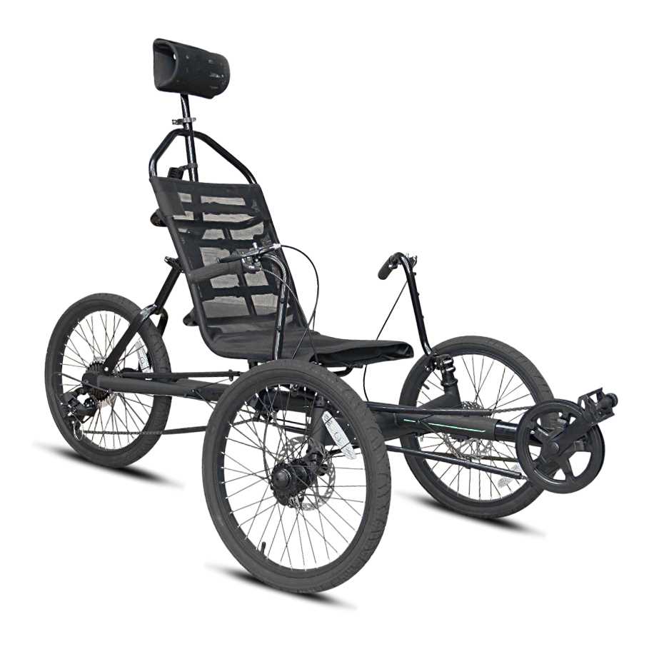 Kent 20 inch Unisex Cavalier Recumbent 3-Wheel Bike / Trike, Black - Sports Supplies Online Store