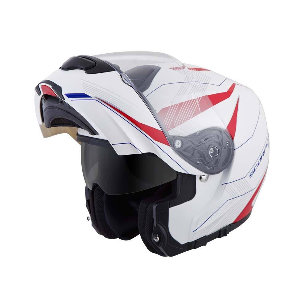 Scorpion EXO-GT3000 Modular Sync Helmet Grey Orange Size Large