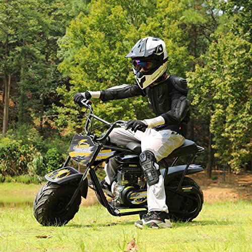 Oryxearth Mini Dirt Bike for Kids, 105CC 4-Stroke Kid Gas Powered Off-Road Pocket Pit Trail Motorcycle W/EPA Approved