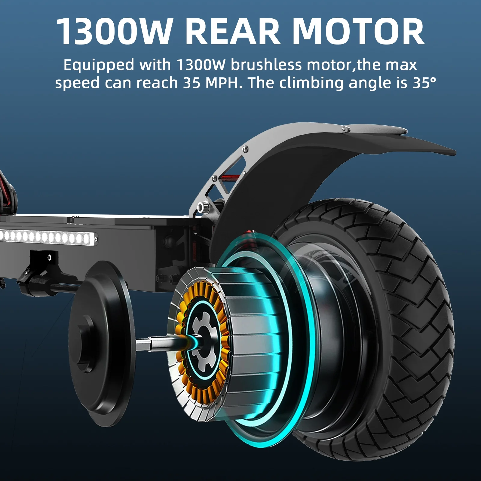 AJOOSOS X750 Electric Scooter Adults, 1300W Motor, up to 40 Miles & 35 mph, 10" Pneumatic Tire, 300 Lbs Max Load, Foldable Electric Scooter