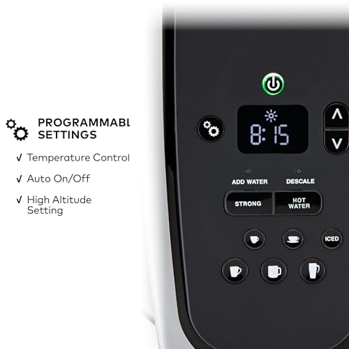 Keurig K-Elite Single Serve K-Cup Pod Coffee Maker, with Strength and Temperature Control, Iced Coffee Capability, 8 to 12oz Brew Size, Programmable