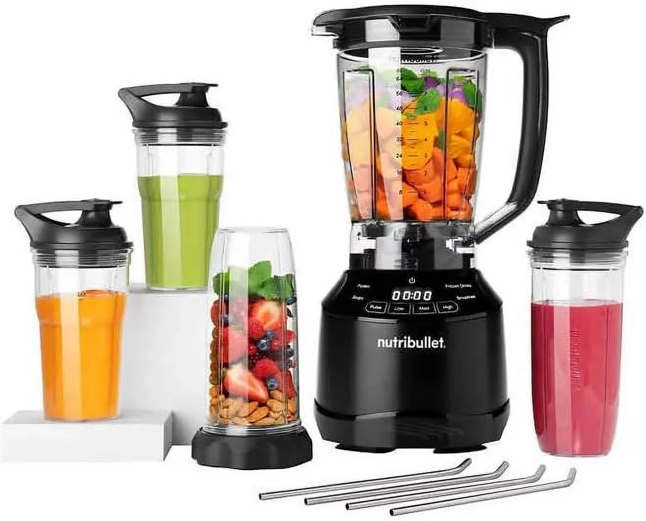 Nutribullet Digital Smart Touch Combo with Single-Serve Cups 1500 Watt Large Capacity Blender