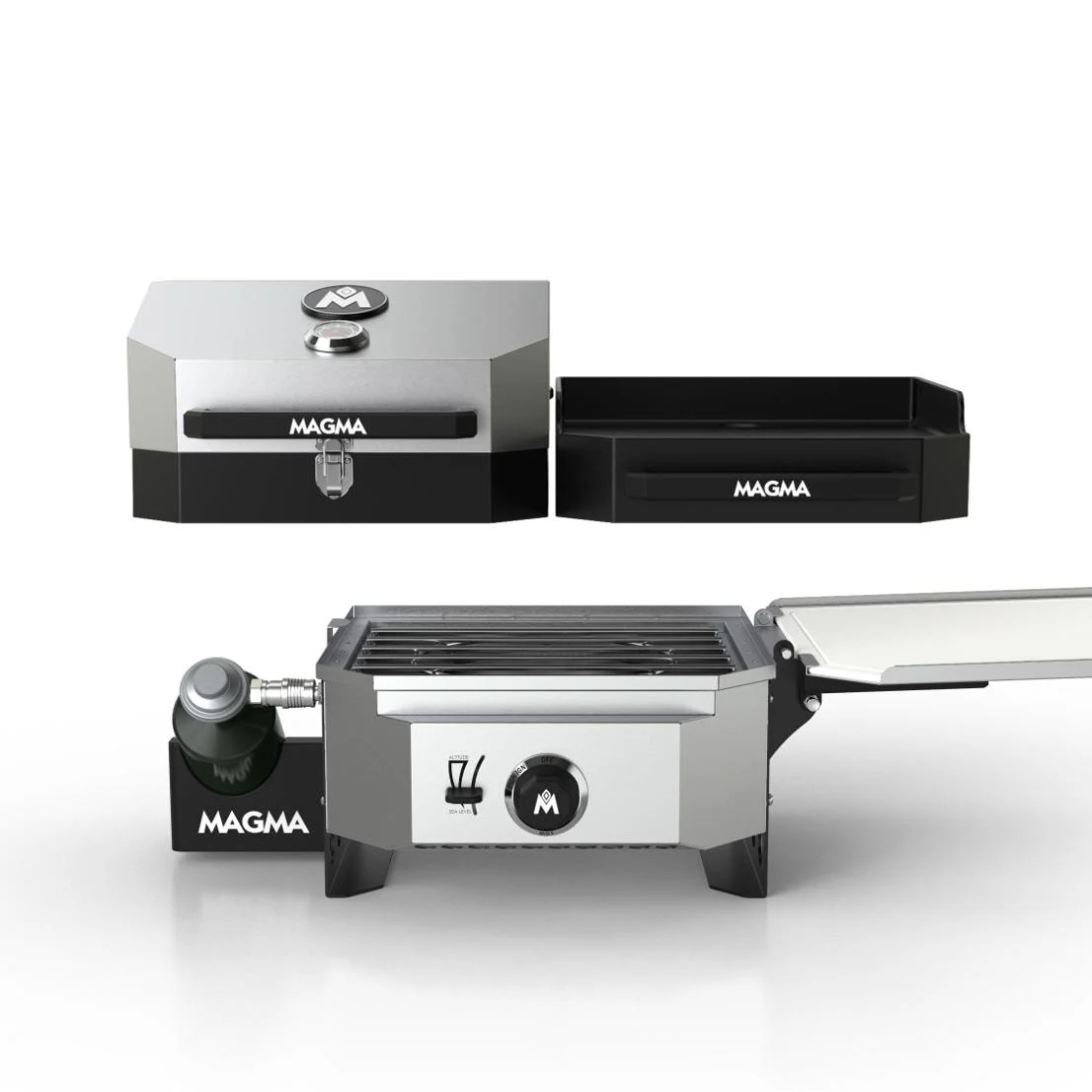 Magma Crossover Single Burner Camping Stove With Grill Top & Griddle Top