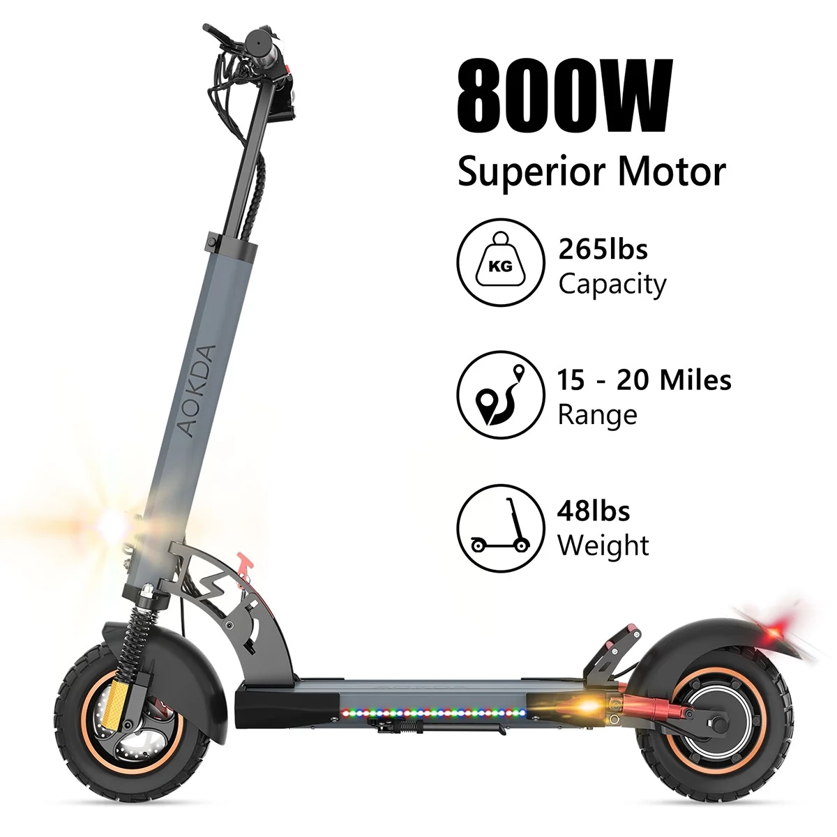 iENYRID Electric Scooter for Adults up to 26 Miles Long Range, 500W 3 Speeds Foldable Commute E-Scooter up to 28mph