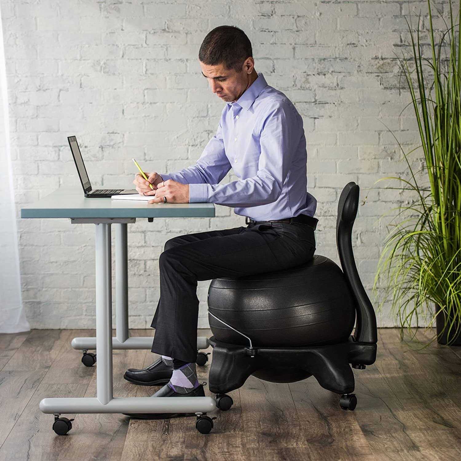 Gaiam Classic Balance Ball Chair Exercise - Sports Supplies Online Store