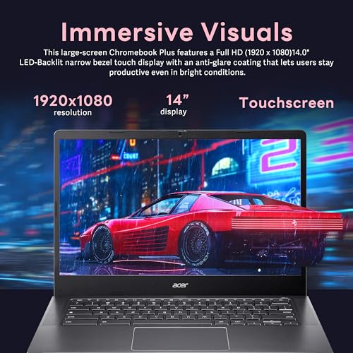 acer Chromebook 315 Laptop, 15.6" HD Display, Intel Celeron N4020(Up to 2.8GHz), 4GB RAM, 64GB eMMC, Intel UHD Graphics, 12.5H Long Battery, WiFi