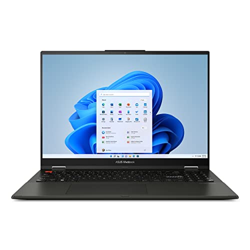 ASUS Vivobook 16 Flip Laptop, Copilot+ PC, 16” OLED 3K 120Hz Touch Display, Intel® Core™ Ultra 7 256V, Intel® Arc™ Graphics, 16GB Memory, 512GB SSD