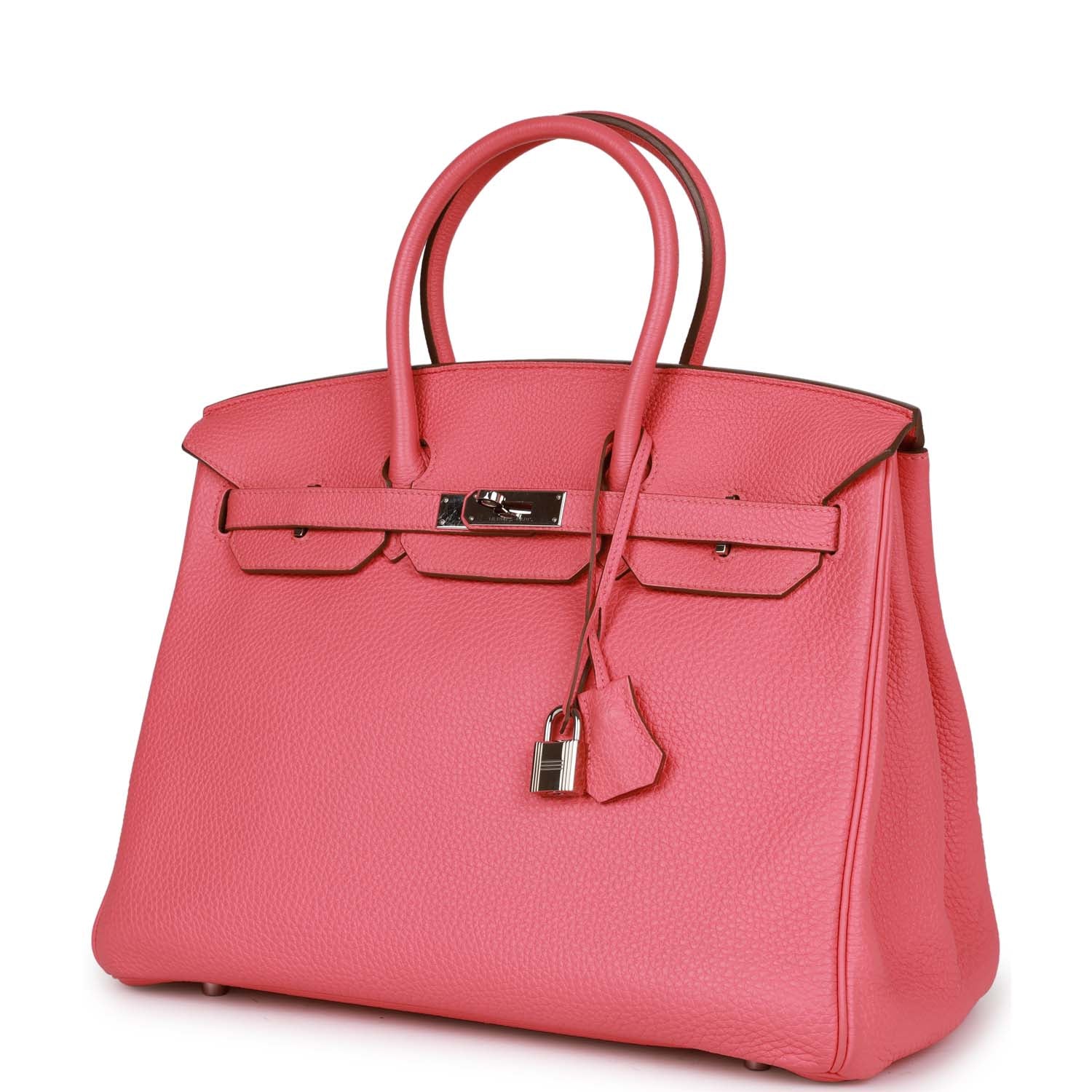 Pre-owned Hermes Birkin 35 Rose Lipstick Togo Palladium Hardware