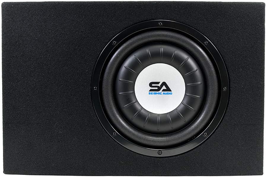 Seismic Audio - SA-SCE08-8 Inch 400 Watt Slim Shallow Mount Car Truck Audio Subwoofer Enclosure