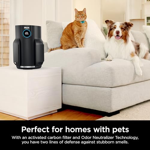 Shark NeverChange Air Purifier for Bedroom, Home, Office with HEPA Filter, Covers Up To 650 sq ft, Removes Dust and Smoke, HP152