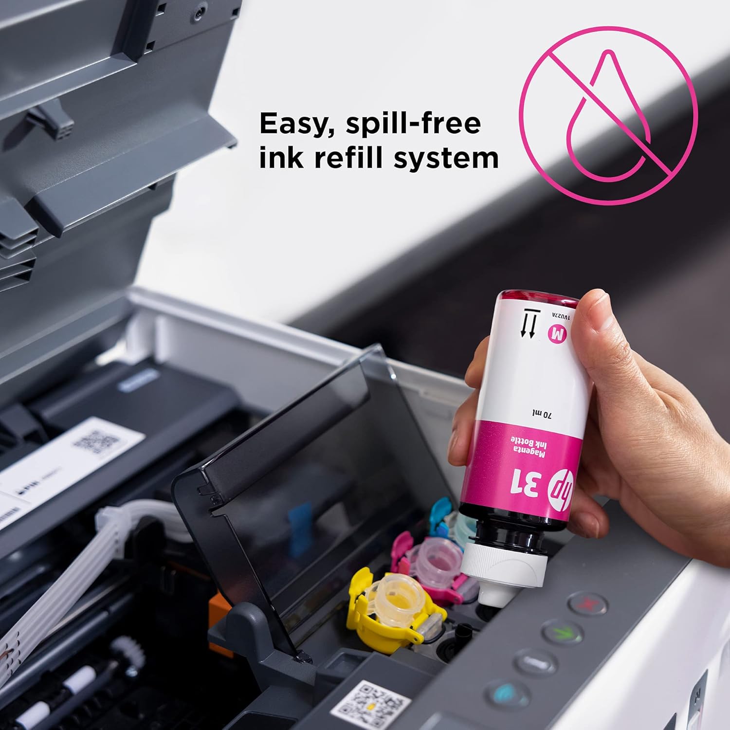 HP Smart -Tank 7001 Wireless All-in-One -Cartridge-free Ink -Tank Printer, up to 2 years of ink included, mobile print, scan, copy (28B49A)