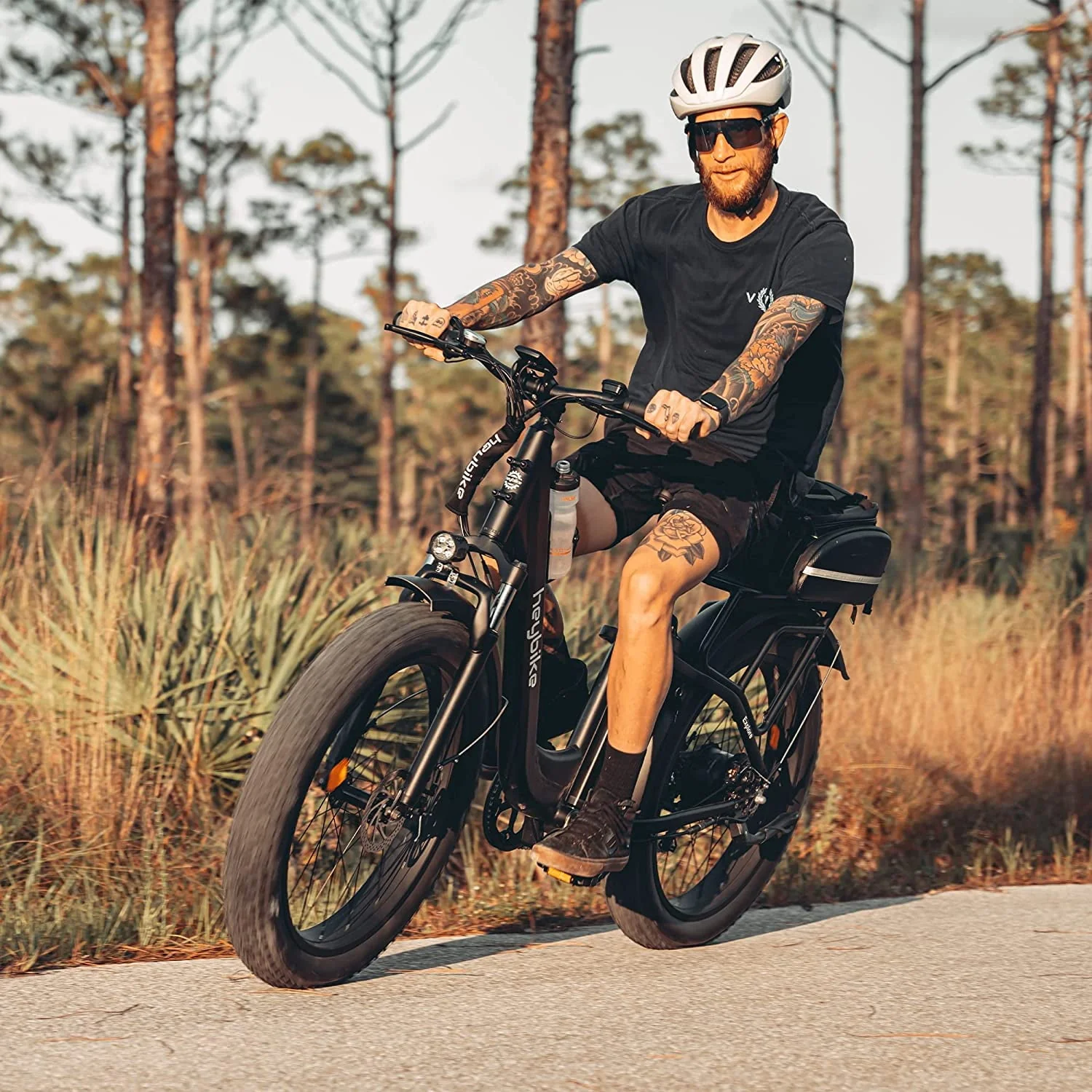 Heybike Explore Electric Bike for Adults, 750W Brushless Motor with 48V 20AH Removable Battery, 26 Fat Tire Step-Thru Ebike