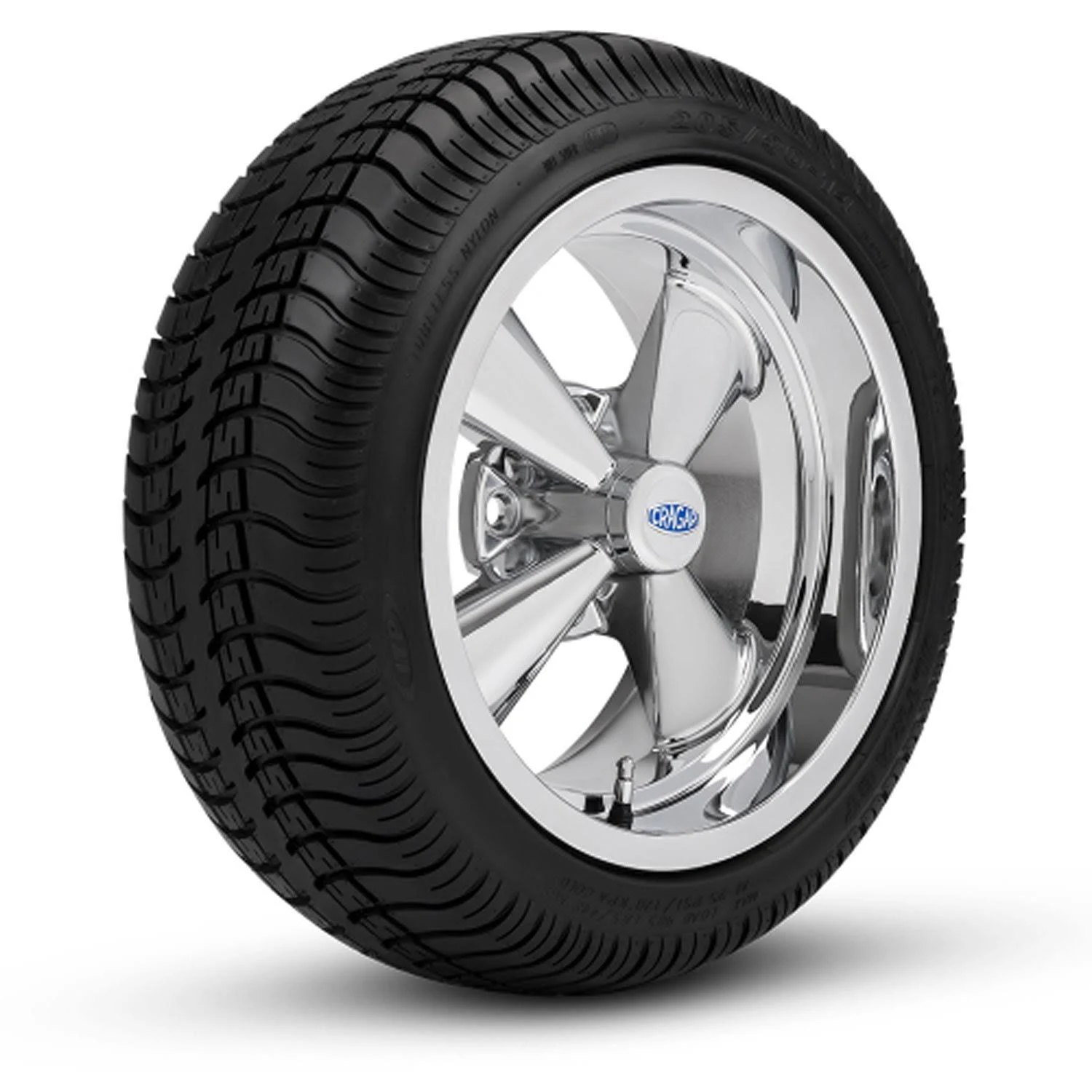 Carlstar 485131 12 x 7 in. Golf Cart Stainless Steel Wheel u0026 Tire