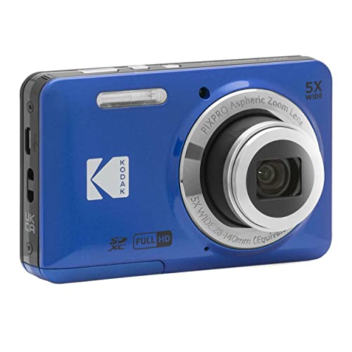 Kodak PIXPRO Friendly Zoom FZ55 Digital Camera (Black) Bundle with Case for Compact Cameras