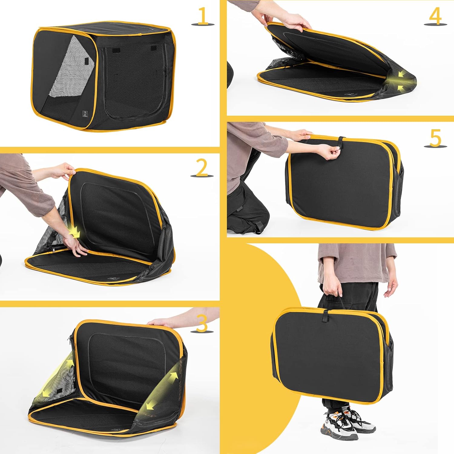 A4Pet 27" Pet Car Travel Crates Carrier for Medium Dog, Puppy and Cats