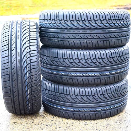 Set of 2 (TWO) Fullway HP108 All-Season Passenger Car Performance Radial Tires-205/55R16 205/55/16 205/55-16 91V Load Range SL 4-Ply BSW Black Side