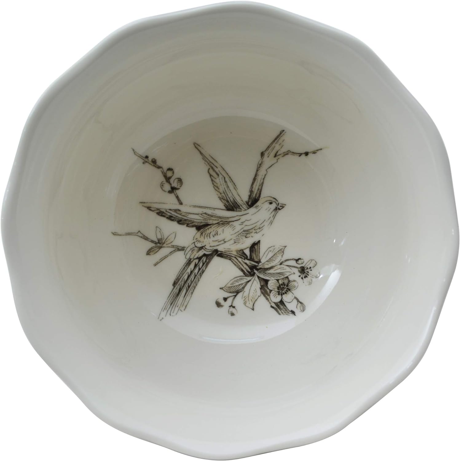 Adelaide 16-Piece Porcelain Dinnerware Set With Round Plates, Bowls, And Mugs, Antique White