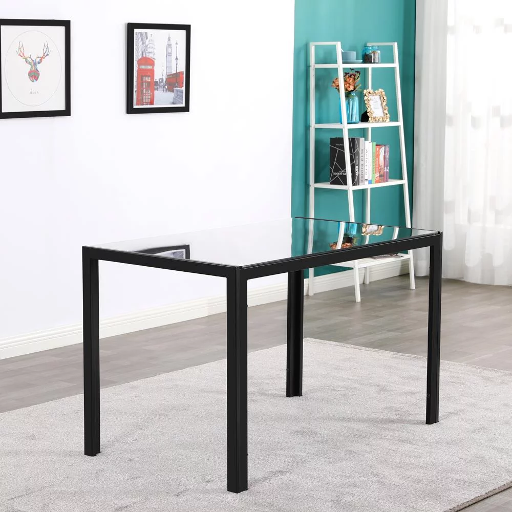 Winado New Modern 7 Pcs Dining Table Set With 6 Leather Chairs Kitchen Room Furniture
