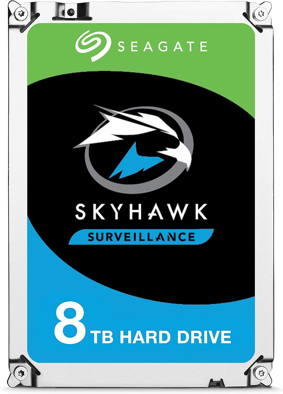 Seagate SkyHawk 8TB Surveillance Internal Hard Drive HDD – 3.5 Inch SATA 6Gb/s 256MB Cache for DVR NVR Security Camera System with Drive Health