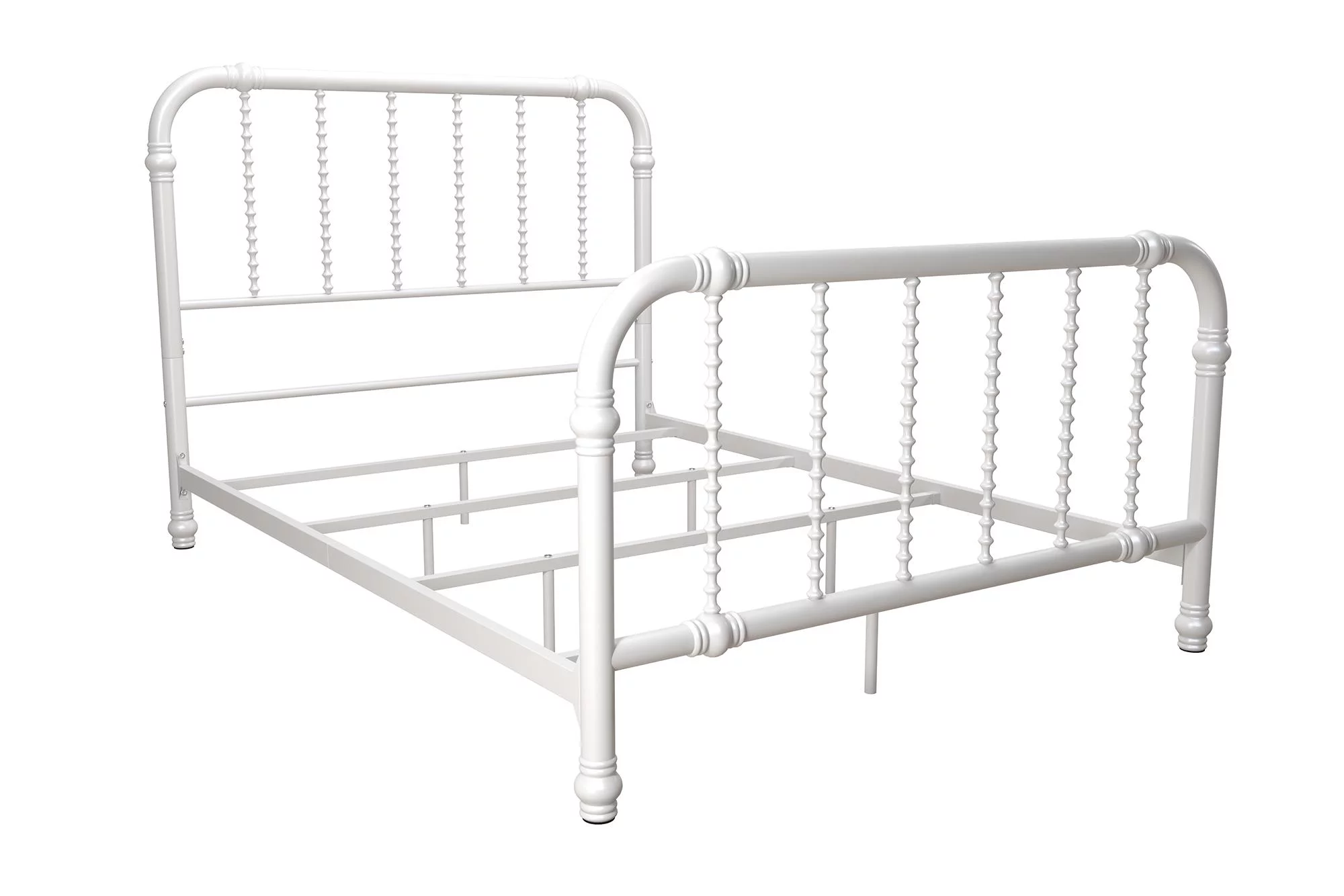 DHP Jenny Lind Metal Bed, Full, White