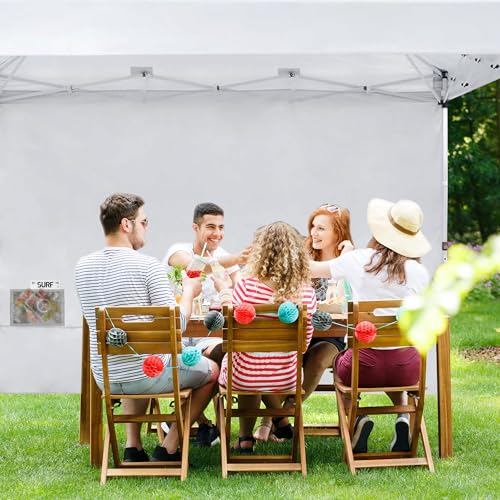 SANWAY 10x10 Pop Up Canopy Tent with Sidewalls x 4 &ndash; Easy Setup Canopy Tent, Waterproof, UV-Resistant