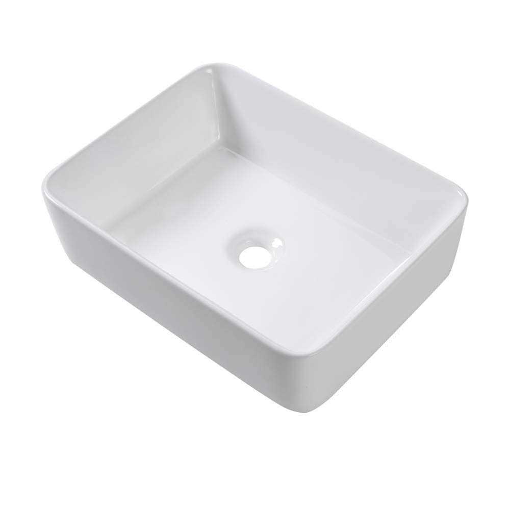 Rectangular Vessel Sink Sarlai 16 X 12 Modern Rectangle Bathroom Sink Above - Shop Hardware Tools Online Store