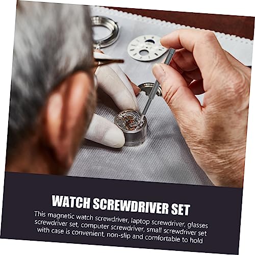 jojofuny 1 Set Precision Screwdriver Driver Watch Hand Tool Watch Repair Tools Hex Screwdriver Kit Eyeglass Screwdriver Hexagon Screwdriver Eyeglass