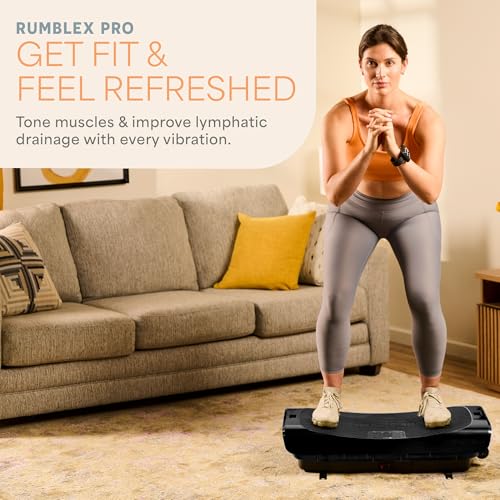 Lifepro Vibration Plate Machines – Full Body Workout, Recovery & Lymphatic Drainage with 4D Motion, Silent Operation, Joint Support