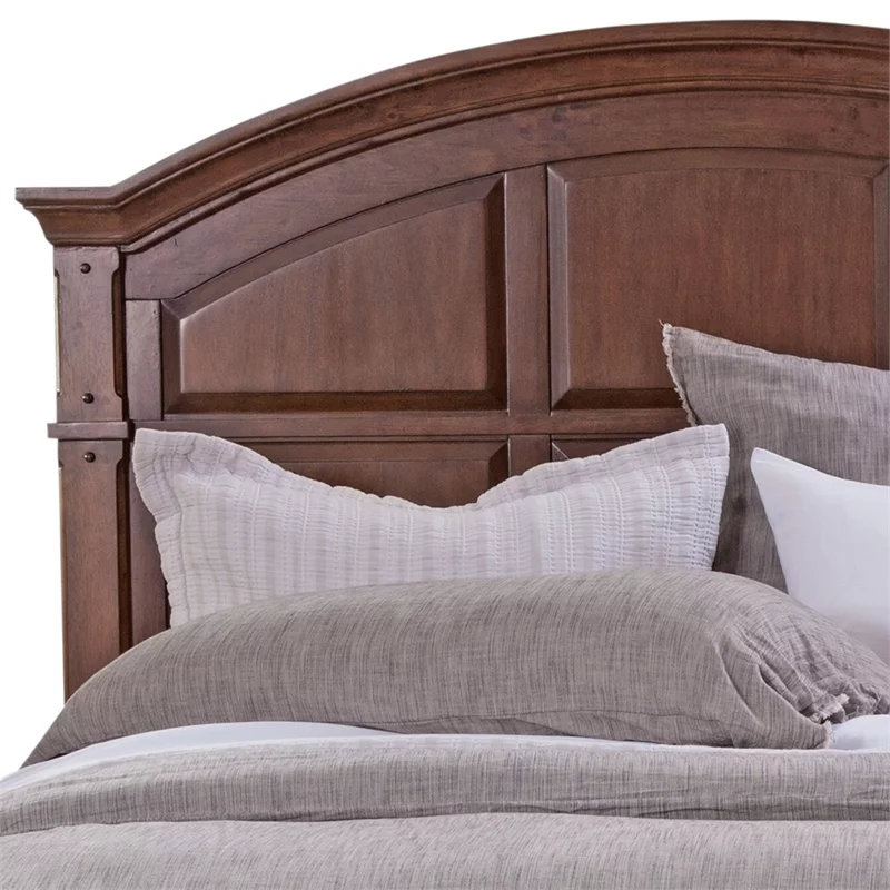 American Woodcrafters Sedona Cinnamon Cherry King Size Wood Panel Headboard