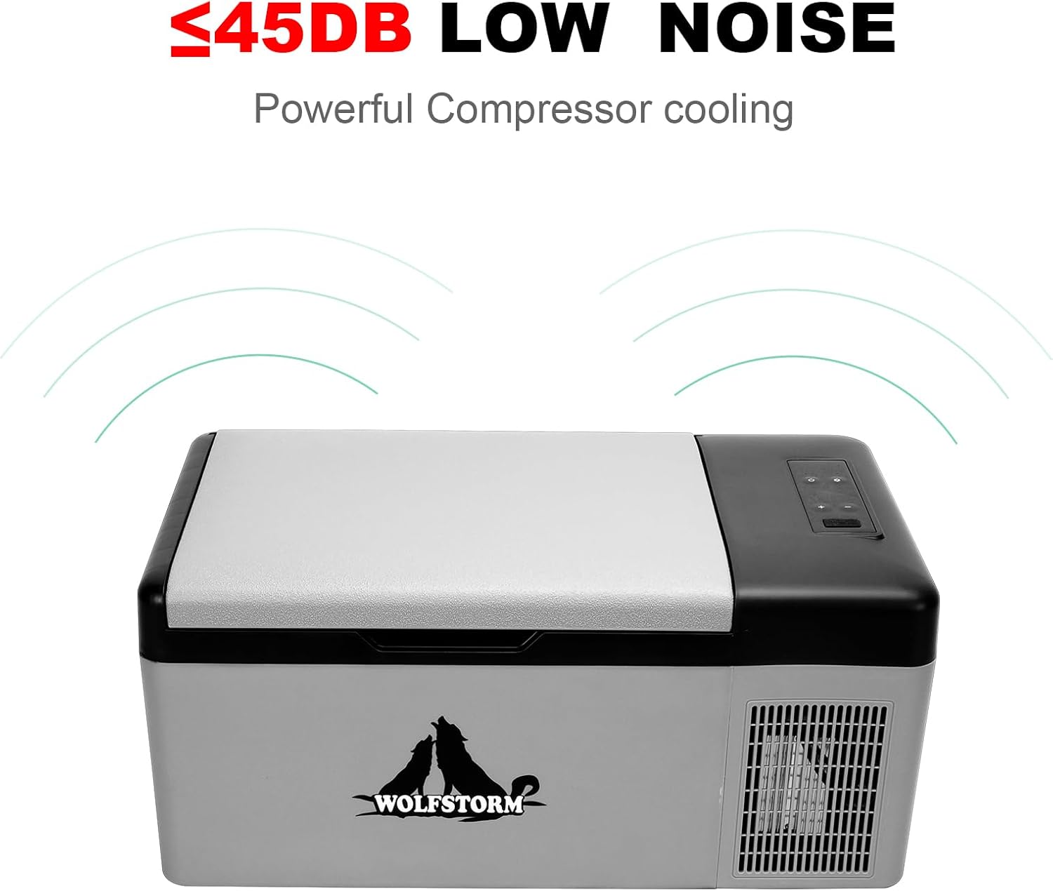 Portable Car Refrigerator Freezer 12/24V DC and 110-240V AC (-4°F~68°F) 15L /16 Quart Mini Fridge Cooler for RV Van Vehicle Boat Traveling Outdoor