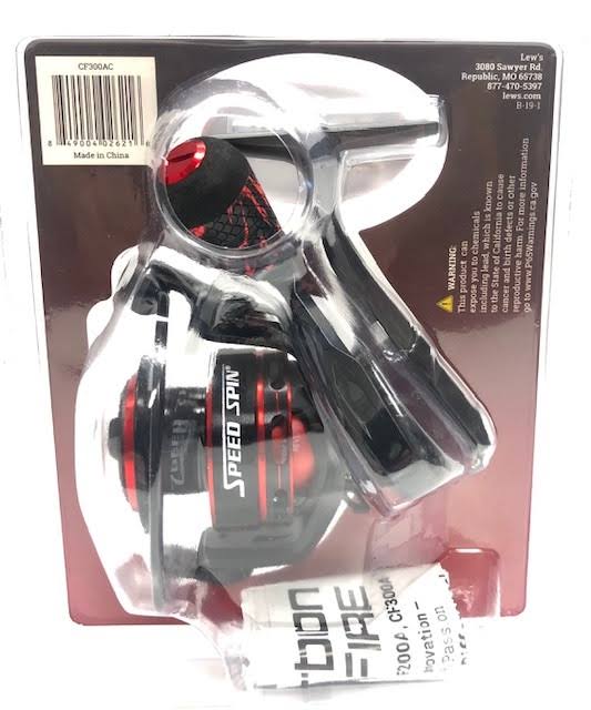 Lew&s Carbon Fire Speed Spin Spinning Reel, Size 300