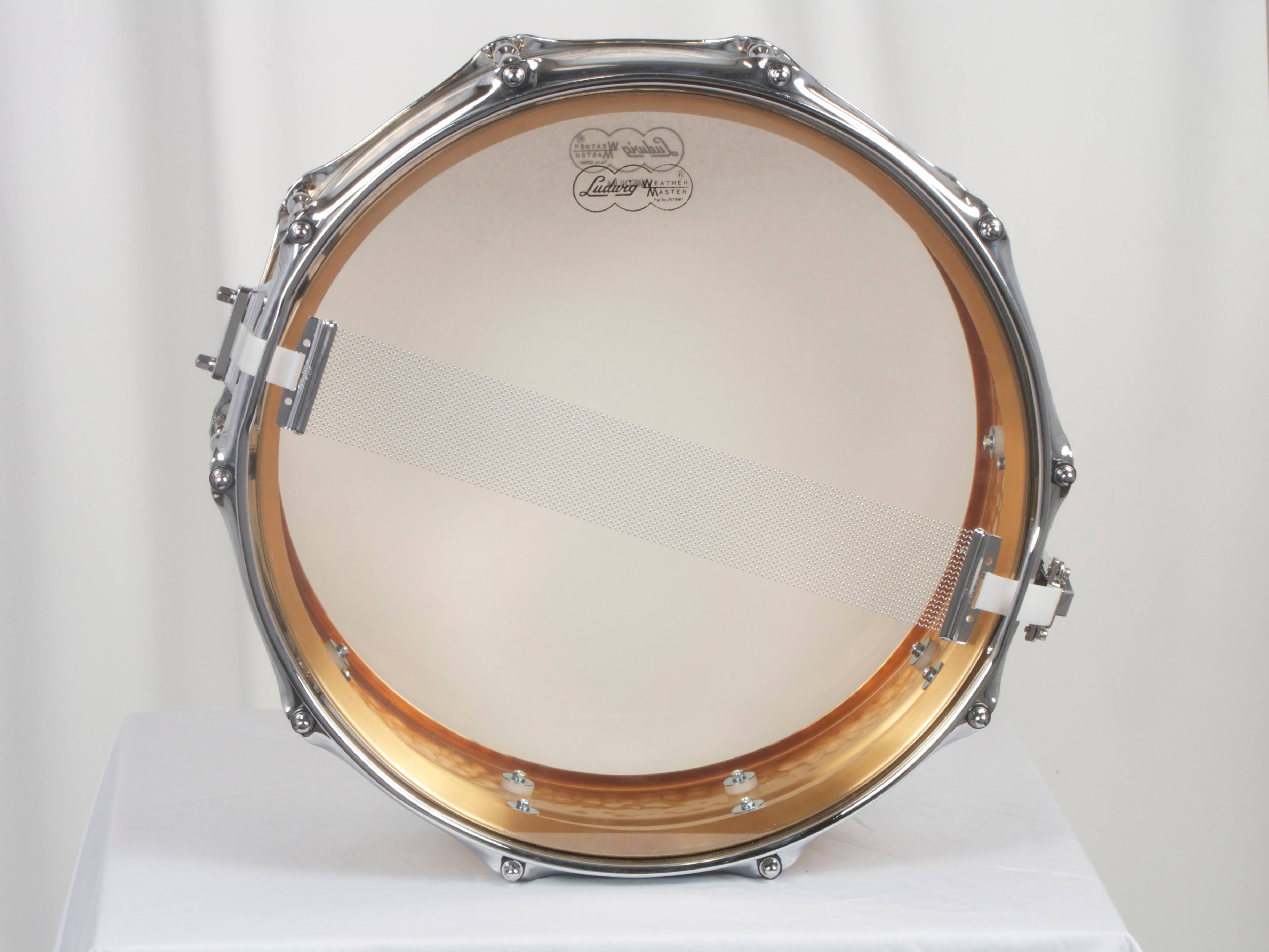 Ludwig 5x14x22 LB550KT Hammered Bronze Snare with Tube Lugs