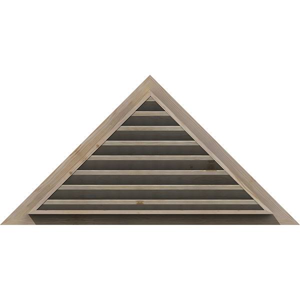 Ekena Millwork GVWTR56X2300SFPPI 56x22W x 23 3/8x22H Triangle Gable Vent (69 3/4x22W x 29 1/8x22H Frame Size) 10/12 Pitch: Prime