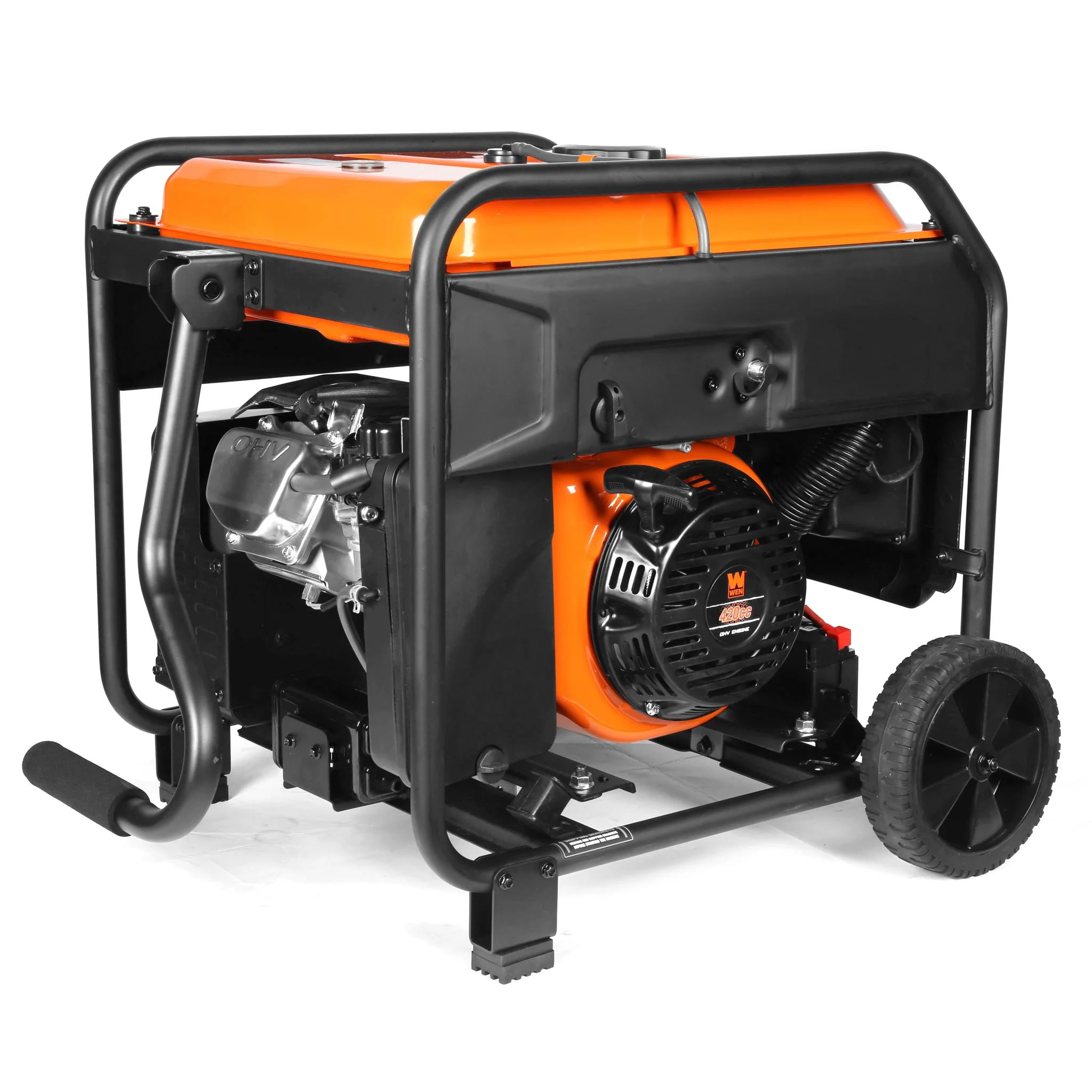 WEN 8750-Watt RV and Transfer-Switch-Ready 120V/240V Dual Fuel Open Frame Inverter Generator with Remote Electric Start and CO Shutdown Sensor