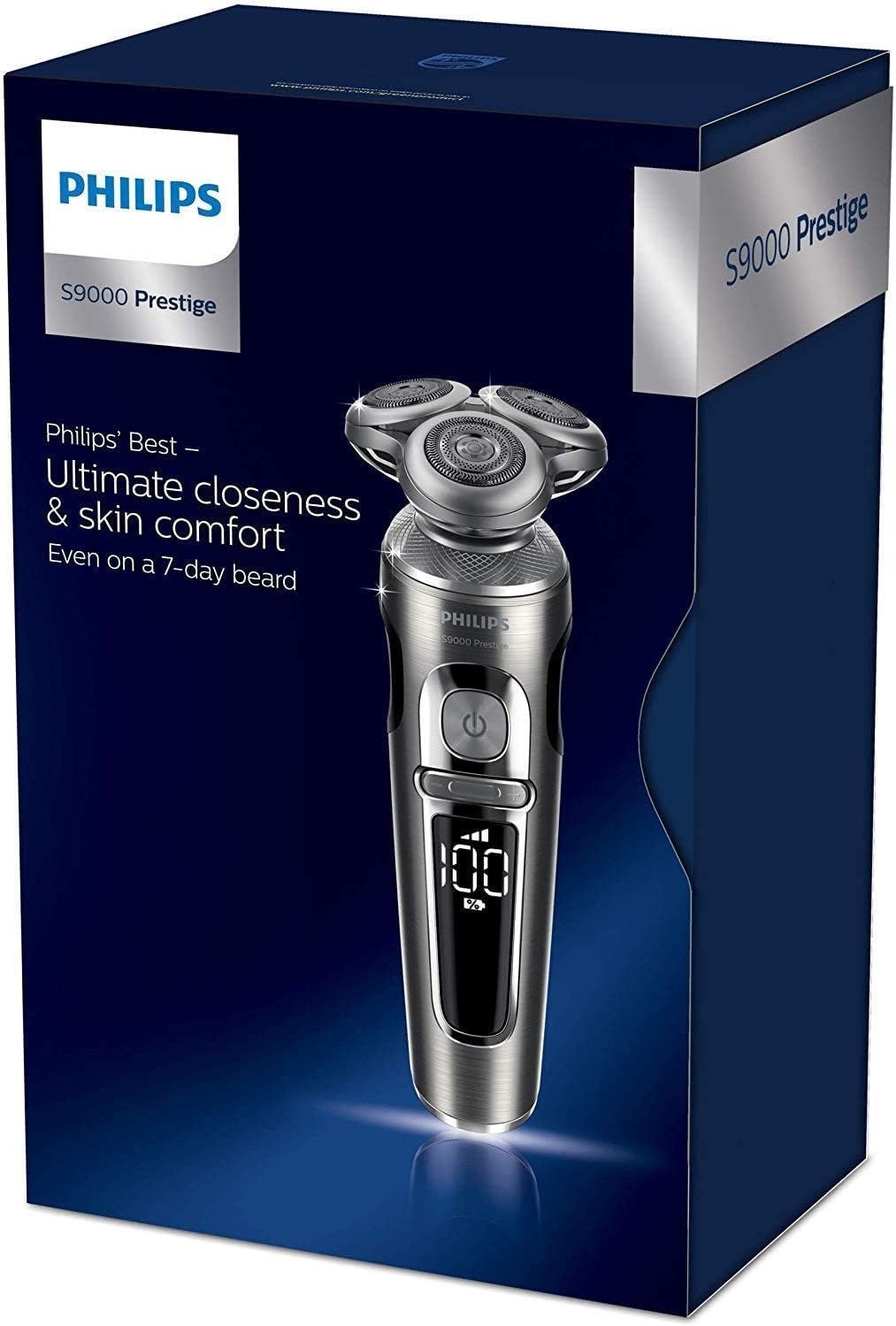 Philips Shaver Series 9000 Prestige, Rechargeable Wet or Dry Electric Shaver with Trimmer Attachment and Premium Case…