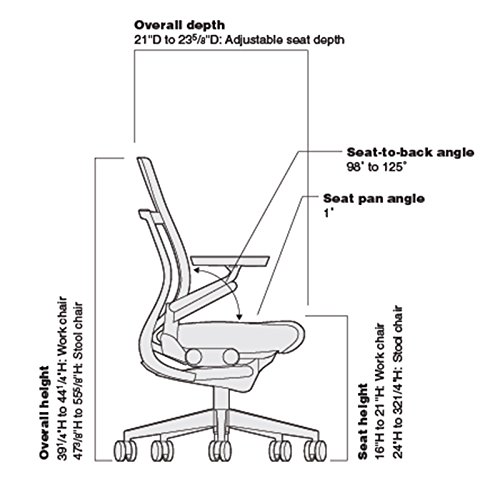 Steelcase Gesture Office Chair - Ergonomic Work Chair with Wheels for Carpet - Comfortable - Intuitive-to-Adjust for Desk - 360-Degree Arms