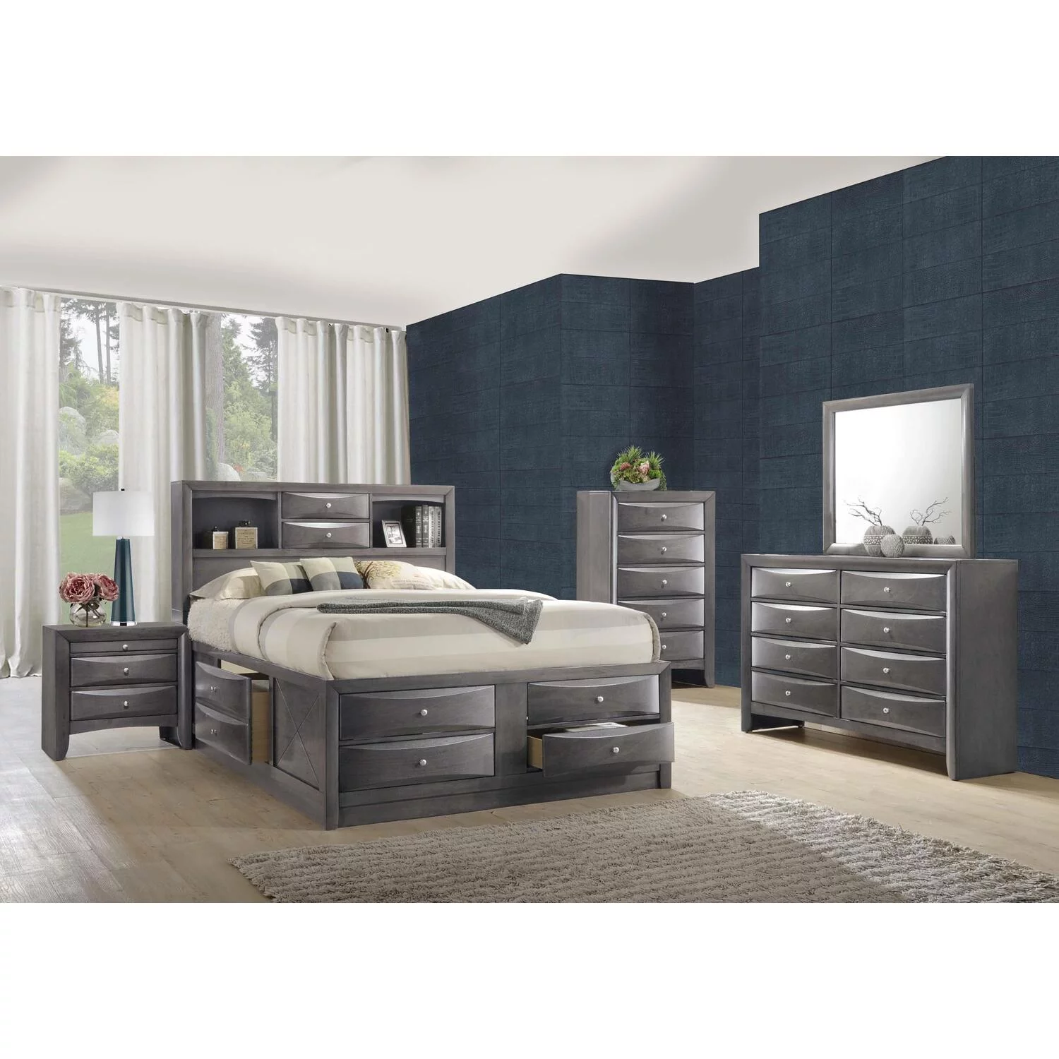Picket House Furnishings Madison King Storage 5PC Bedroom Set