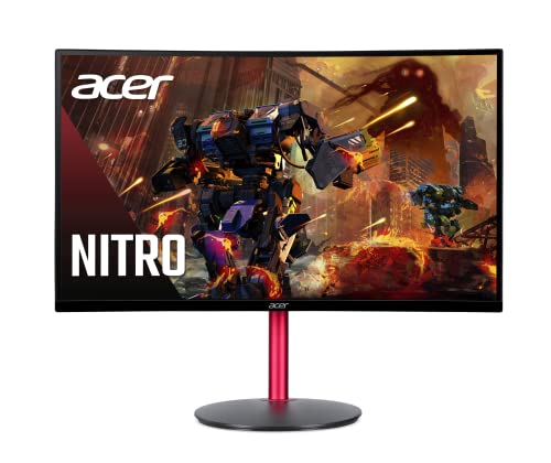 Acer Nitro 27" Full HD 1920 x 1080 1500R Curve PC Gaming Monitor | AMD FreeSync Premium | 165Hz Refresh | 1ms (VRB) | ZeroFrame Design | 1 x Display