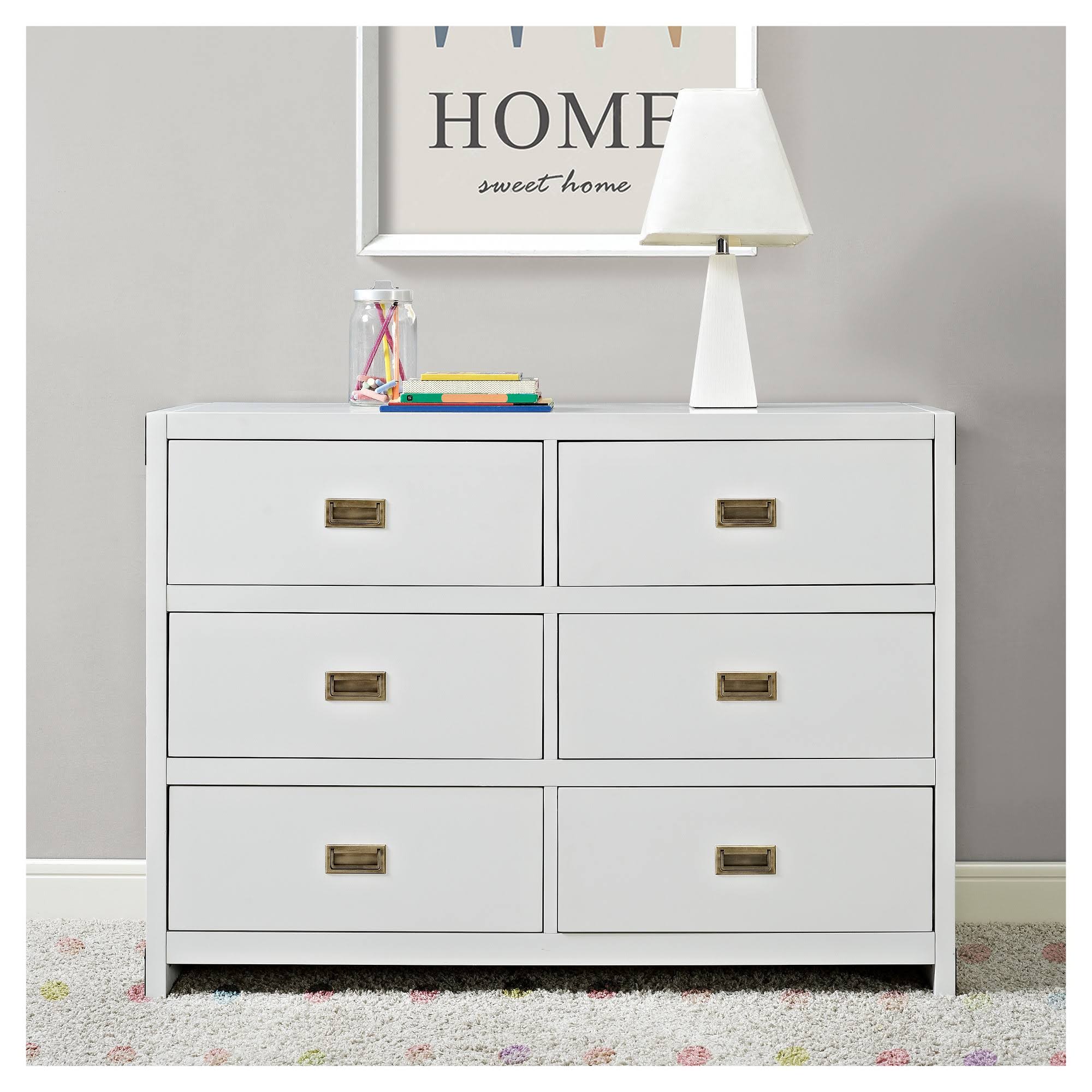 Baby Relax Miles Campaign Dresser - White