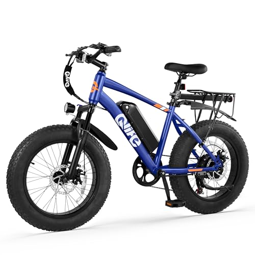 Racer Fat tire Electric Bike for Adults - 28MPH Mountain Ebike with Peak 1200W Brushless Motor, 499Wh Removable Battery