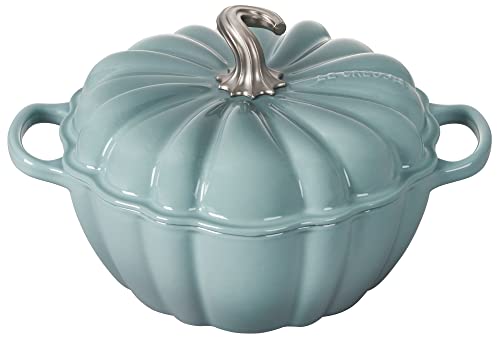 Le Creuset Enameled Cast Iron Figural Pumpkin Cocotte, 4 qt., Persimmon