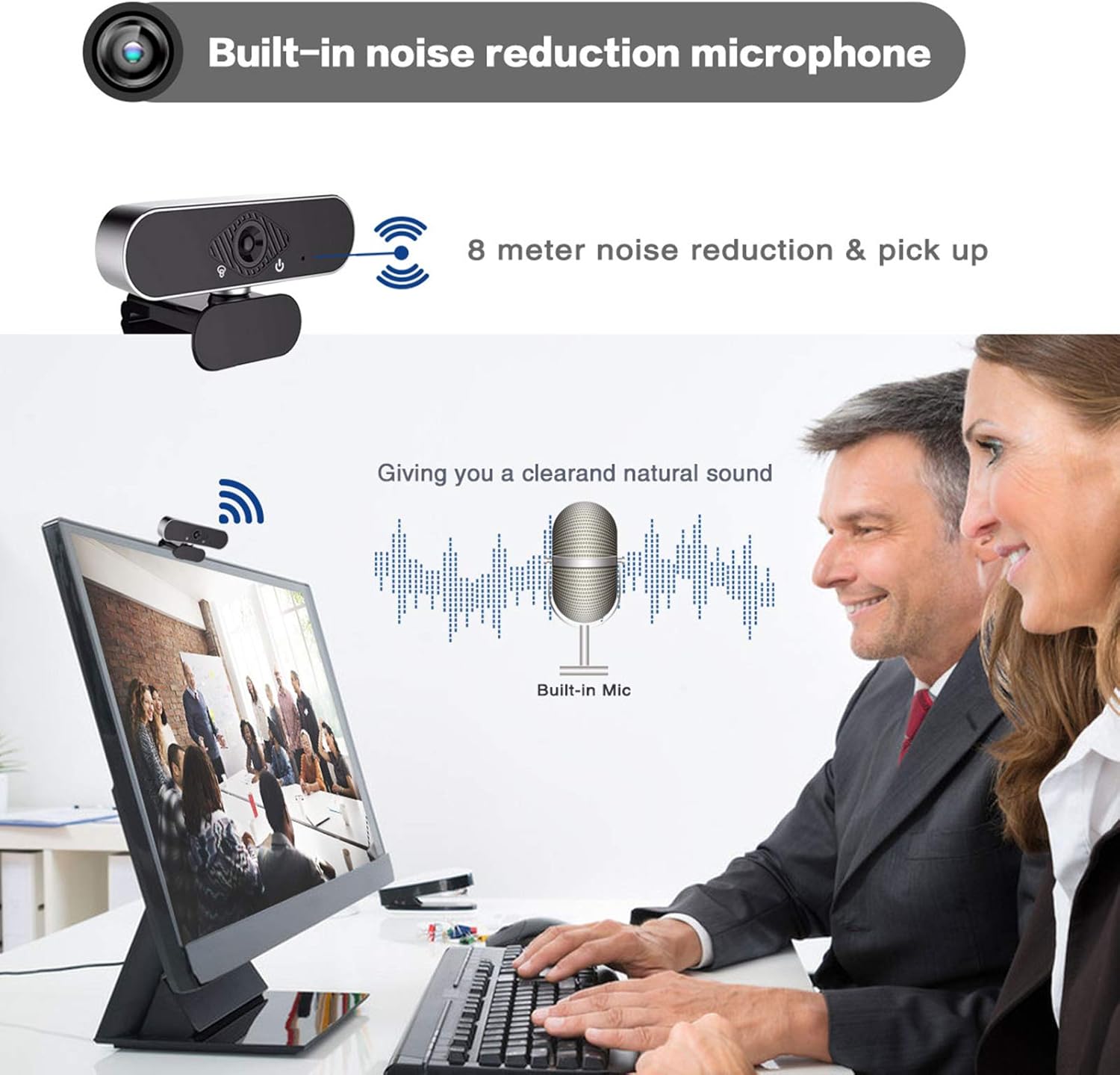 External Webcam for Laptop - USB Camera 1080p HD Webcam with Microphone Web Cameras External Camera for Video Conferencing,Streaming,Gaming